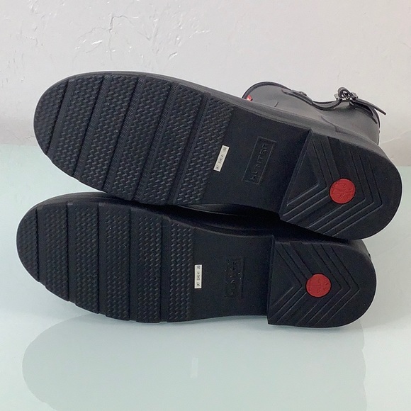 Hunter Original Refined Short Rain boots black size 9 EUC - Picture 7 of 16